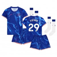 Camiseta Chelsea Wesley Fofana #29 Primera Equipación para niños 2024-25 manga corta (+ pantalones cortos)